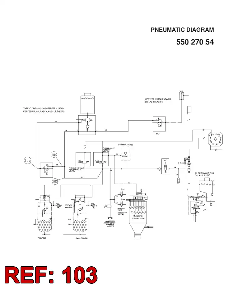 59096259 590 962 59 HYDRAULIC HOSE ASSEMBLY - Sandvik Technical Drawing