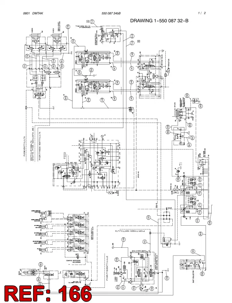 59099029 590 990 29 HYDRAULIC HOSE ASSEMBLY - Sandvik Technical Drawing