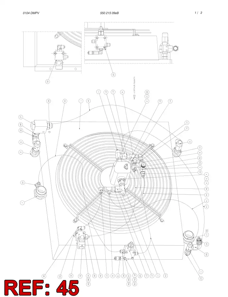 59099439 590 994 39 HOSE ASSY - Sandvik Technical Drawing