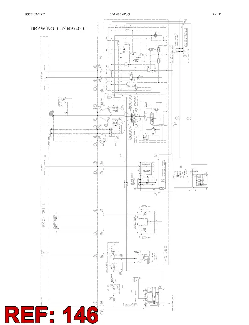 59102289 591 022 89 HYDRAULIC HOSE ASSEMBLY - Sandvik Technical Drawing