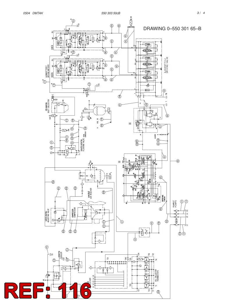 59104209 591 042 09 HOSE ASSY - Sandvik Technical Drawing
