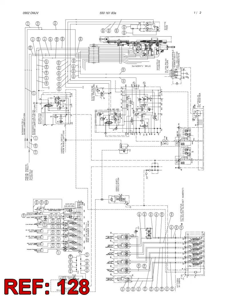 59105209 591 052 09 HOSE ASSY - Sandvik Technical Drawing