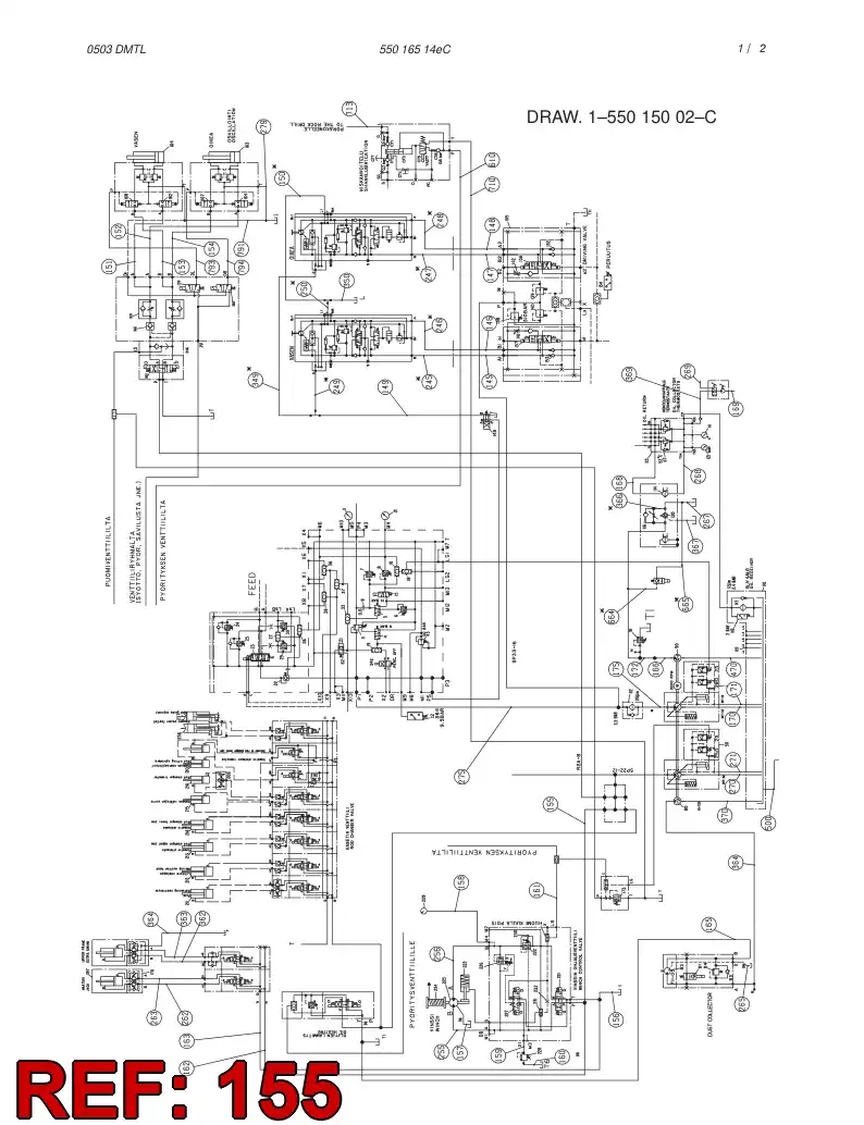 59107229 591 072 29 HYDRAULIC HOSE ASSEMBLY - Sandvik Technical Drawing