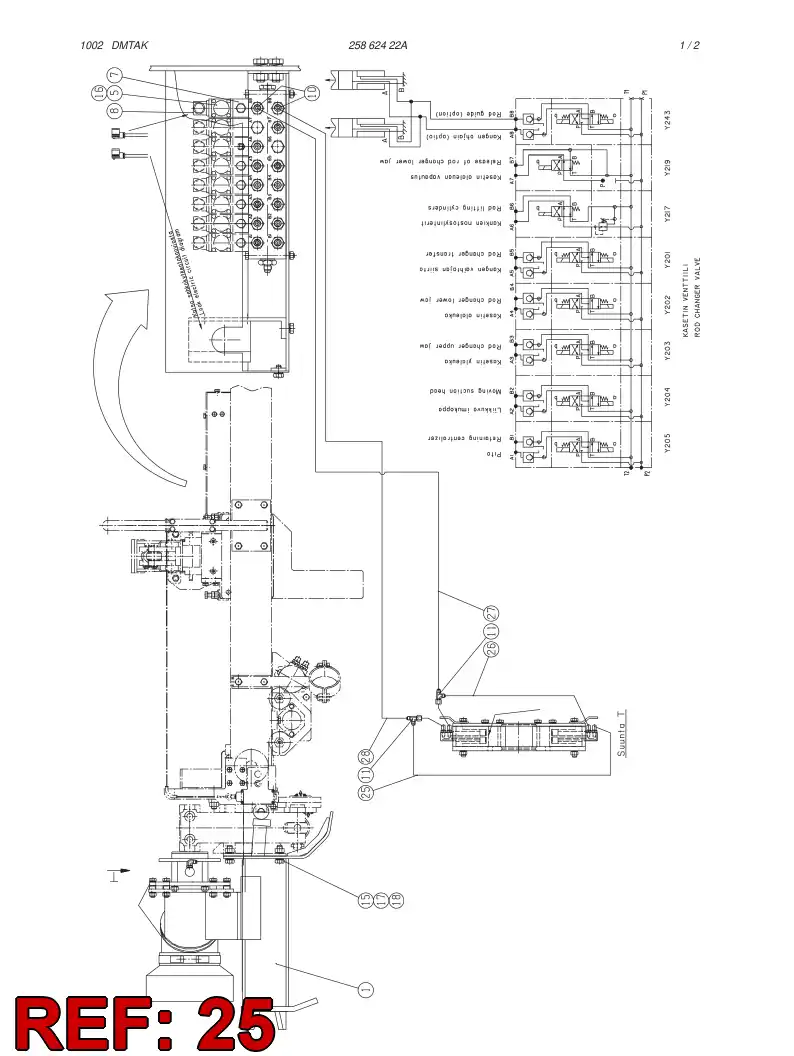 59109529 591 095 29 HOSE ASSY - Sandvik Technical Drawing