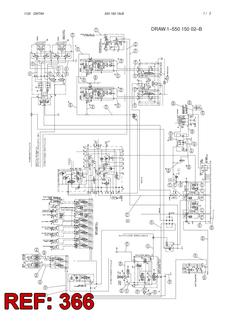59112469 591 124 69 HYDRAULIC HOSE ASSEMBLY - Sandvik Technical Drawing