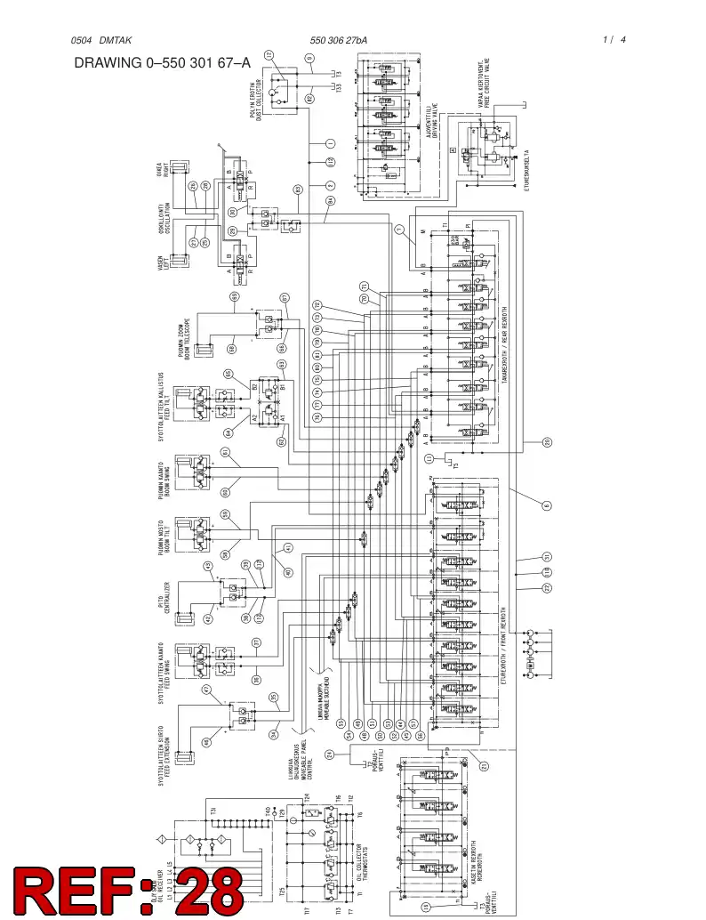 59113909 591 139 09 HYDRAULIC HOSE ASSEMBLY - Sandvik Technical Drawing