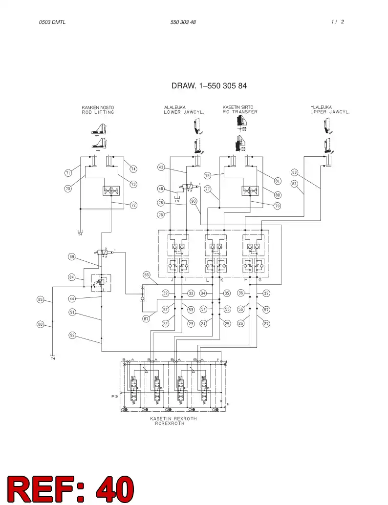 59115809 591 158 09 HOSE ASSY - Sandvik Technical Drawing