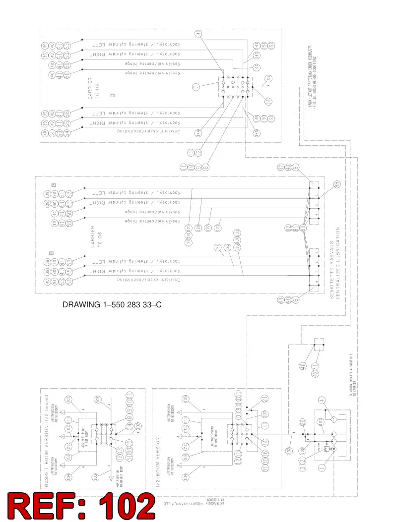 59121639 591 216 39 HYDRAULIC HOSE ASSEMBLY - Sandvik Technical Drawing