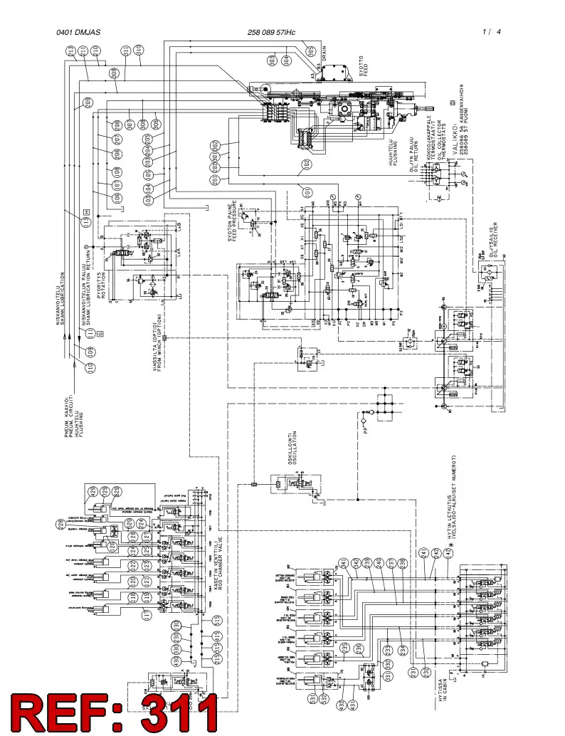 59129179 591 291 79 HOSE ASSY - Sandvik Technical Drawing