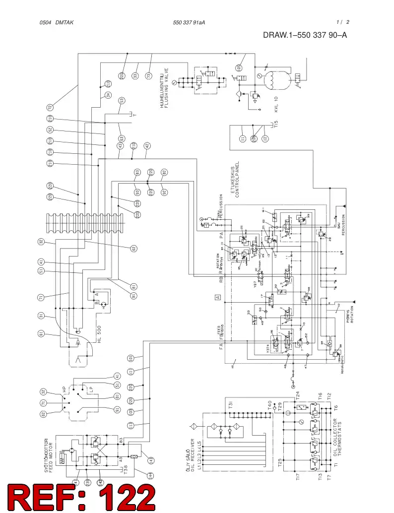 59129739 591 297 39 HOSE ASSY - Sandvik Technical Drawing