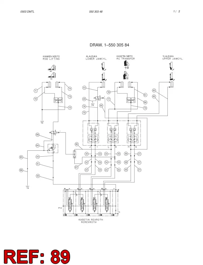 59130119 591 301 19 HOSE ASSY - Sandvik Technical Drawing