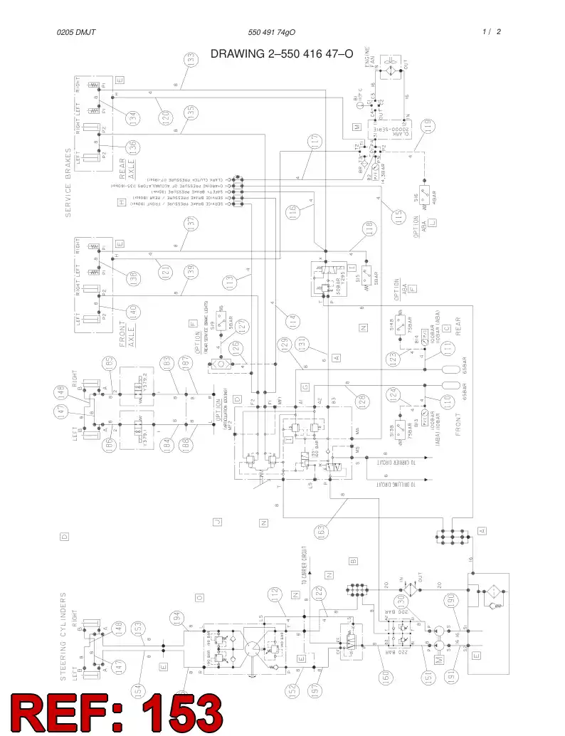 59134979 591 349 79 HYDRAULIC HOSE ASSEMBLY - Sandvik Technical Drawing