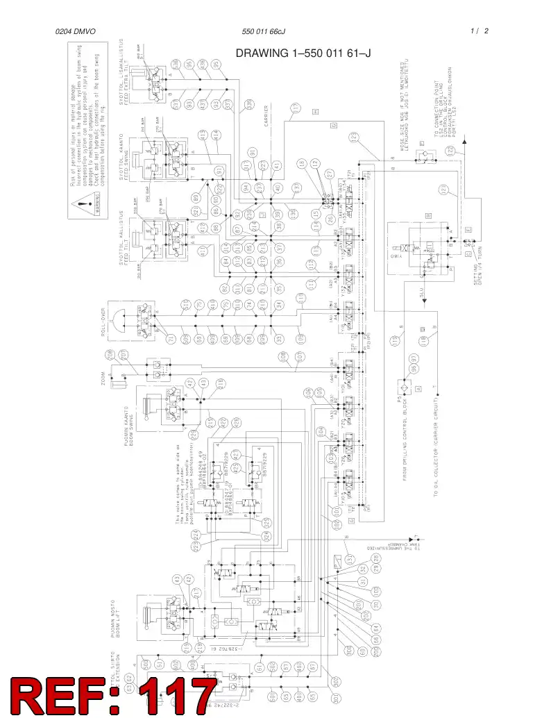 59142989 591 429 89 HOSE ASSY - Sandvik Technical Drawing