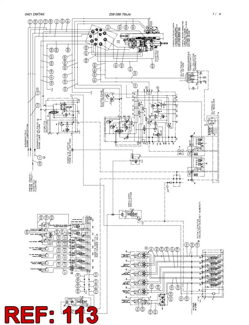 59143869 591 438 69 HYDRAULIC HOSE ASSEMBLY - Sandvik Technical Drawing