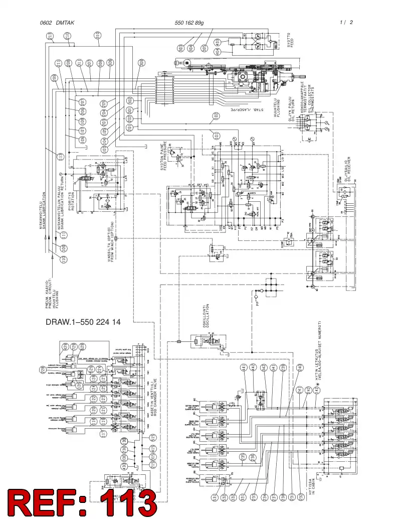 59146509 591 465 09 HYDRAULIC HOSE ASSEMBLY - Sandvik Technical Drawing