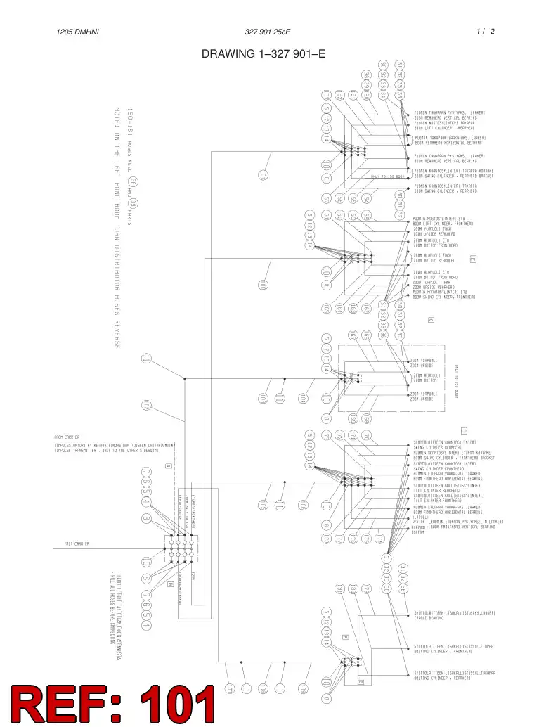 59155659 591 556 59 HOSE ASSY - Sandvik Technical Drawing