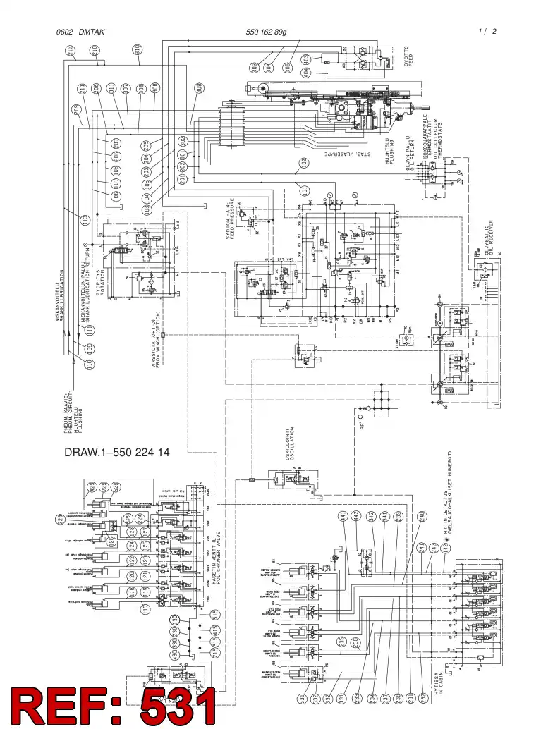 59159699 591 596 99 HOSE ASSY - Sandvik Technical Drawing