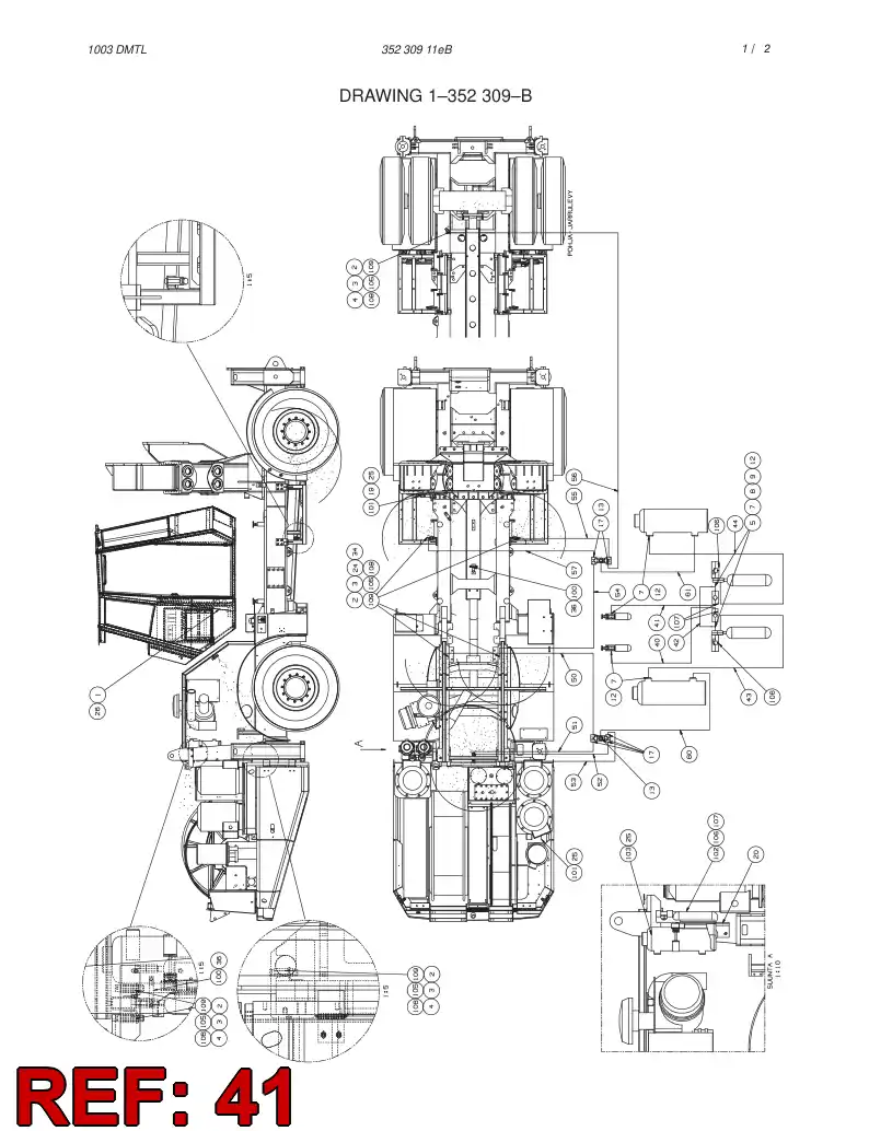 59162409 591 624 09 HOSE ASSY - Sandvik Technical Drawing