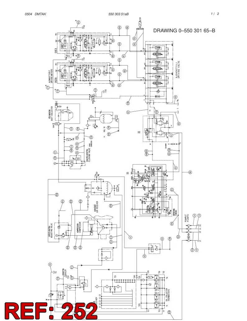 59164829 591 648 29 HOSE ASSY - Sandvik Technical Drawing