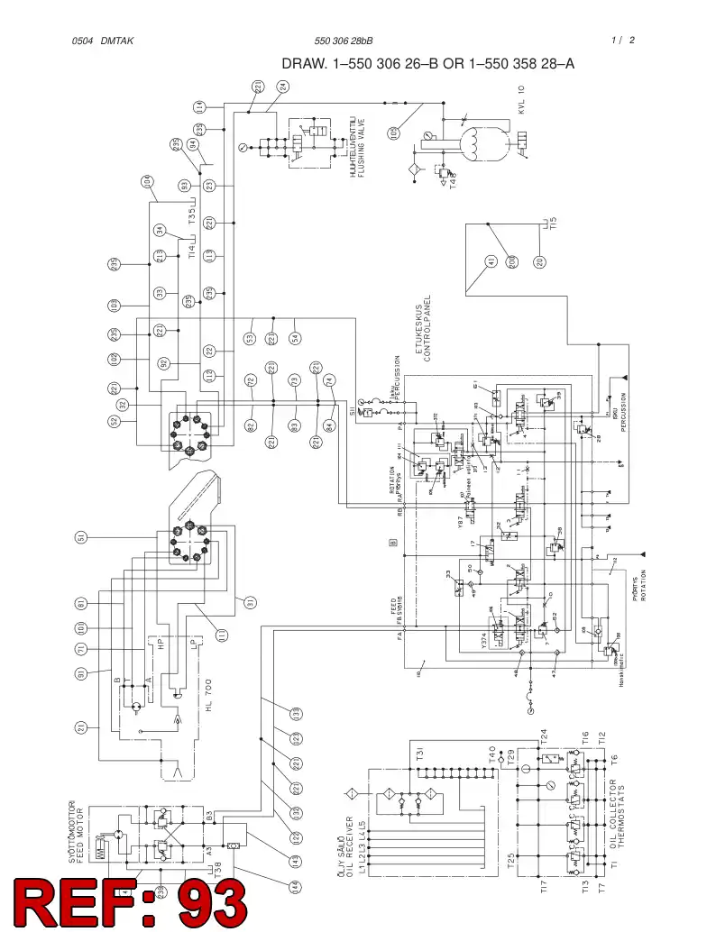 59166569 591 665 69 HOSE ASSY - Sandvik Technical Drawing
