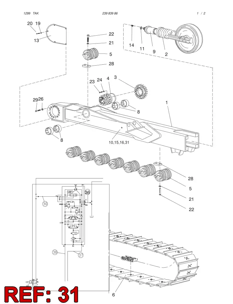 59171829 591 718 29 HOSE ASSY - Sandvik Technical Drawing