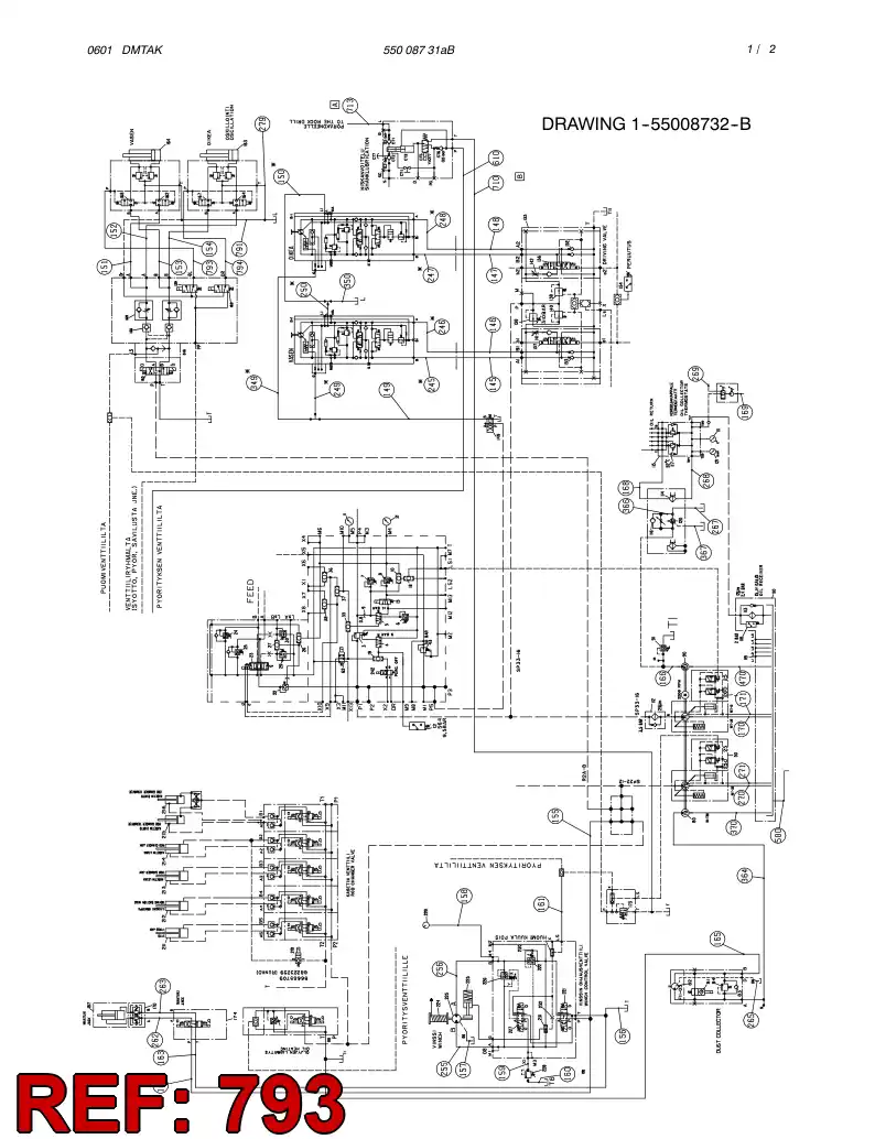 59174449 591 744 49 HOSE ASSY - Sandvik Technical Drawing