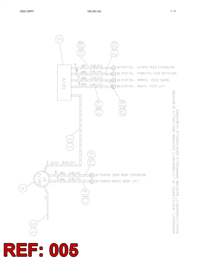 59179791 591 797 91 CABLE PROTECTION HOSE ASSEMBL - Sandvik Technical Drawing