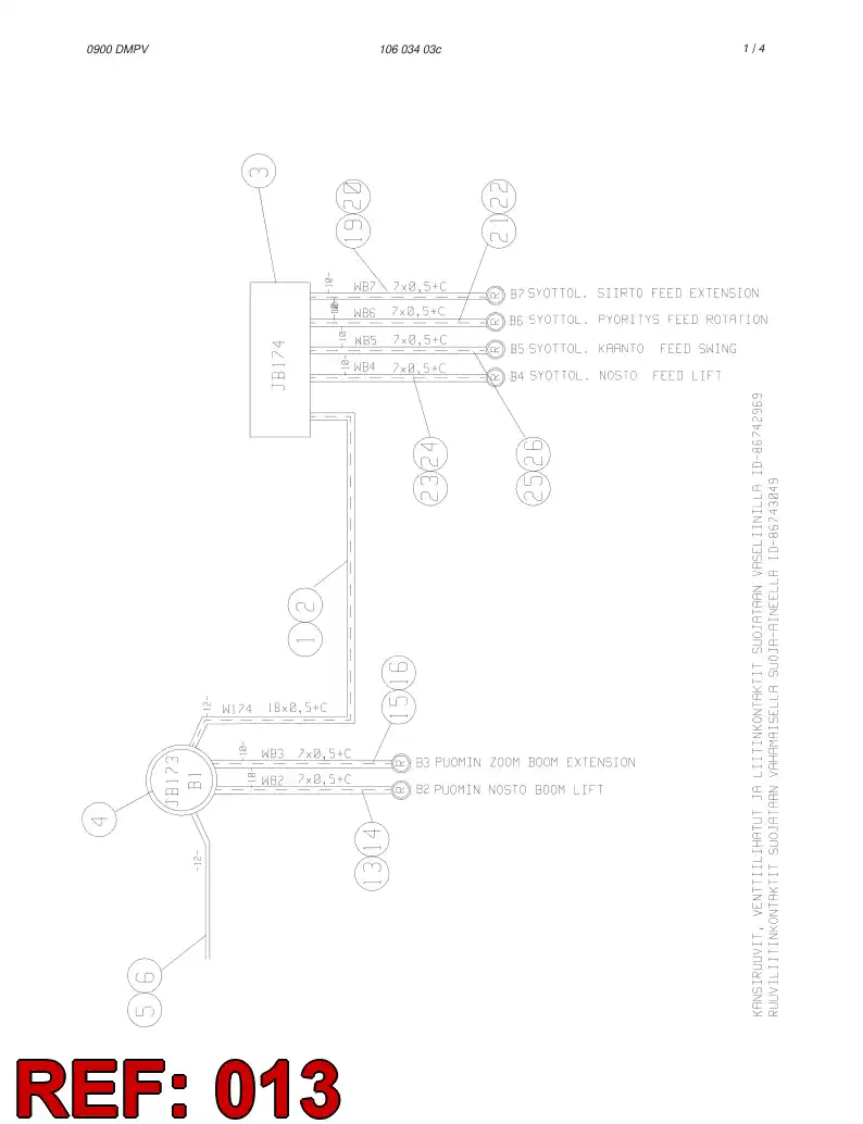 59179804 591 798 04 CABLE PROTECTION HOSE ASSEMBL - Sandvik Technical Drawing