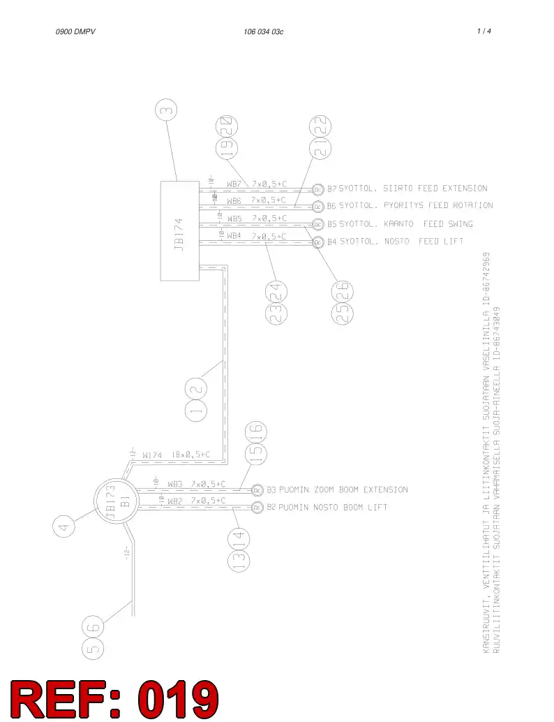 59179830 591 798 30 CABLE PROTECTION HOSE ASSY - Sandvik Technical Drawing