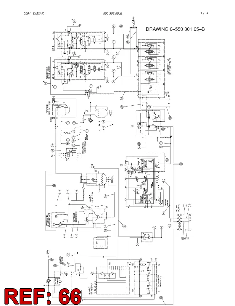 59182144 591 821 44 HYDR.HOSE ASSEMBLY - Sandvik Technical Drawing