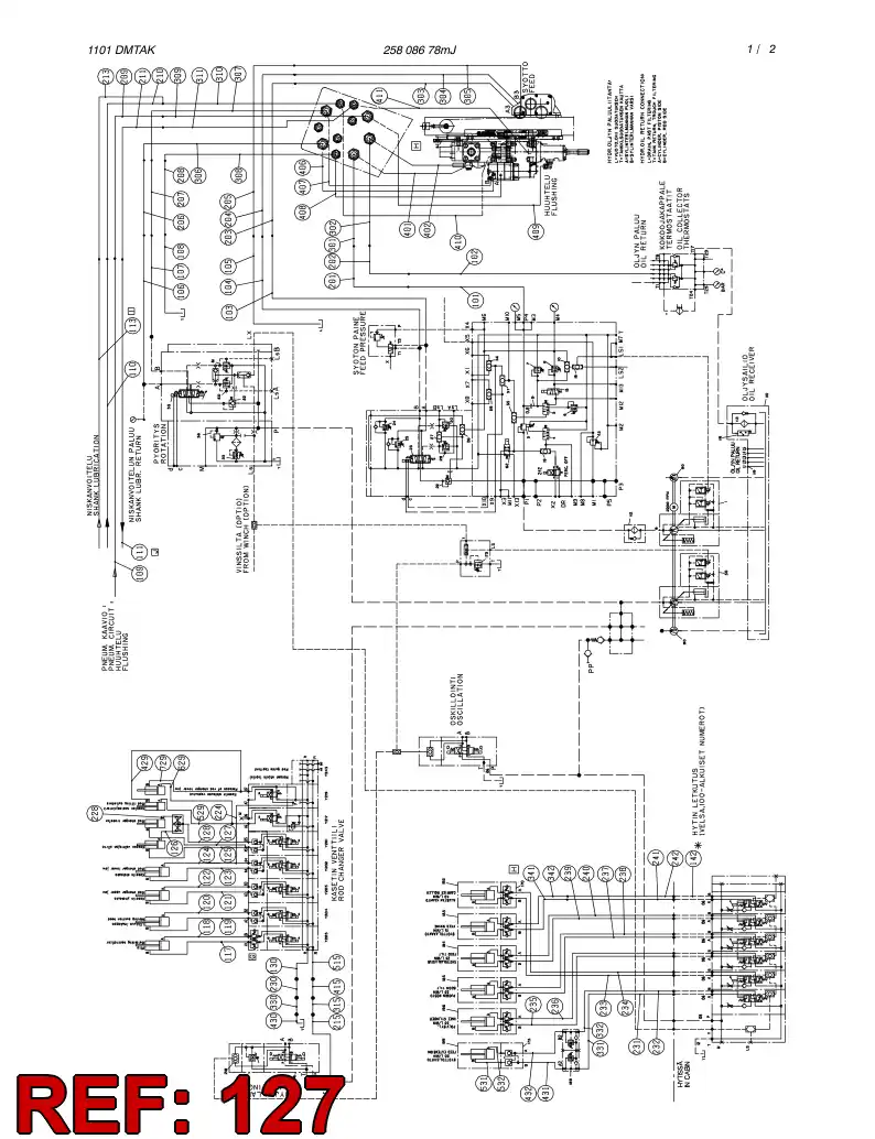 59182703 591 827 03 HOSE ASSY - Sandvik Technical Drawing