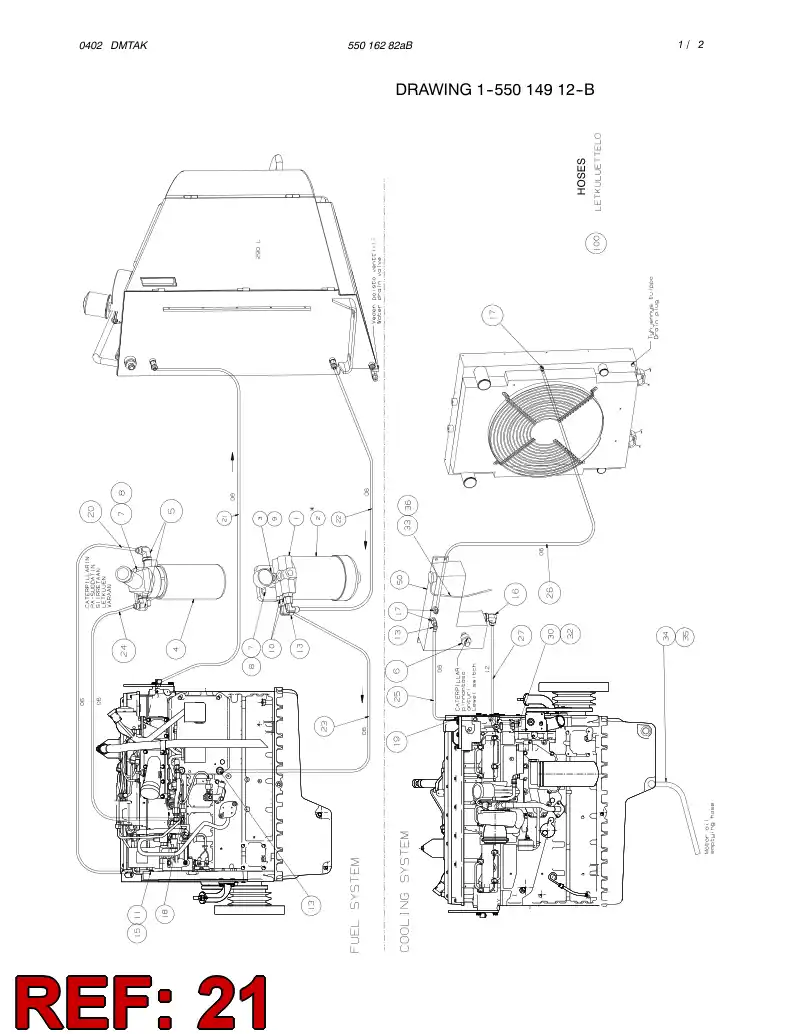 59183067 591 830 67 HOSE ASSY - Sandvik Technical Drawing