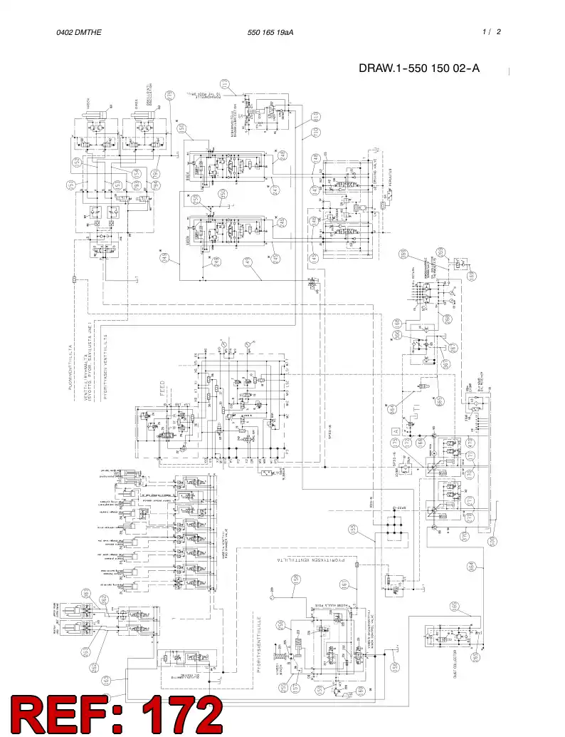 59183457 591 834 57 HOSE ASSY - Sandvik Technical Drawing