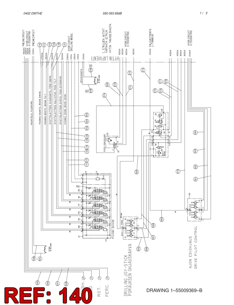 59183678 591 836 78 HOSE ASSY - Sandvik Technical Drawing