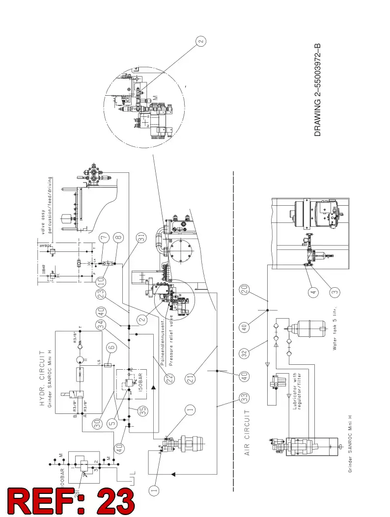59183938 591 839 38 HOSE ASSY - Sandvik Technical Drawing