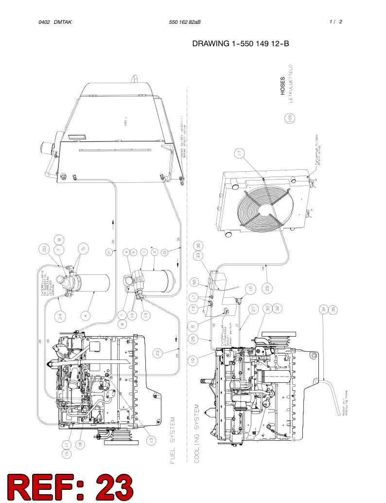 59184380 591 843 80 HOSE ASSY - Sandvik Technical Drawing