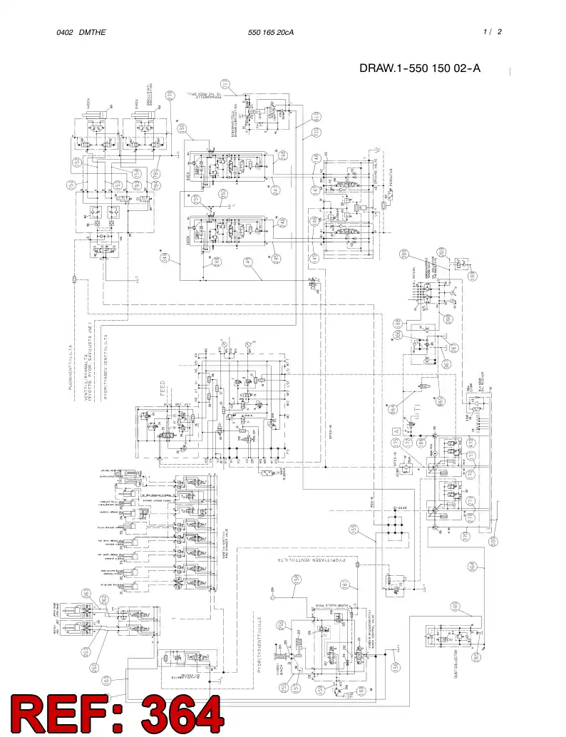 59185264 591 852 64 HOSE ASSY - Sandvik Technical Drawing