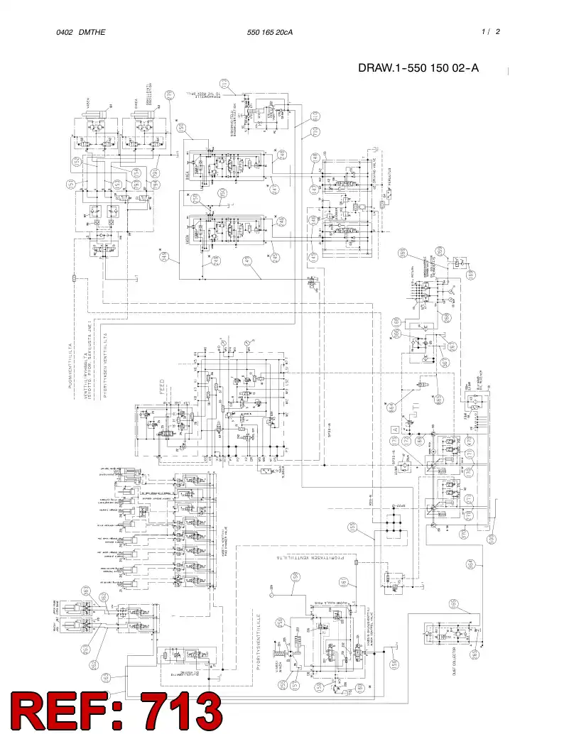 59185745 591 857 45 HOSE ASSY - Sandvik Technical Drawing