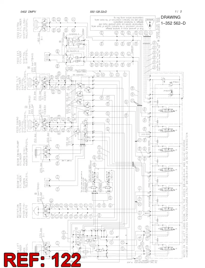59186291 591 862 91 HOSE ASSY - Sandvik Technical Drawing