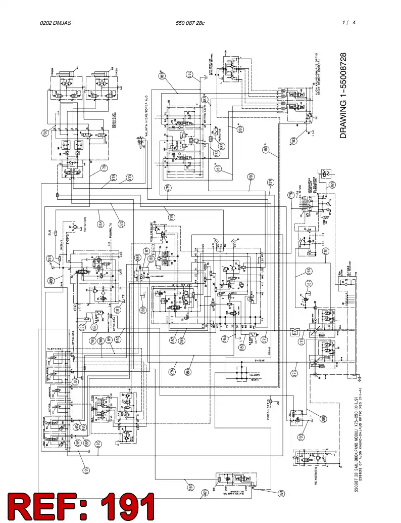 59186408 591 864 08 HOSE ASSY - Sandvik Technical Drawing