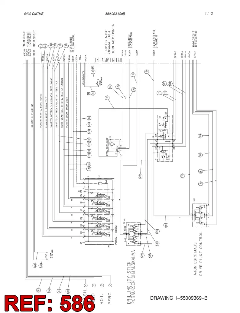 59186486 591 864 86 HOSE ASSY - Sandvik Technical Drawing