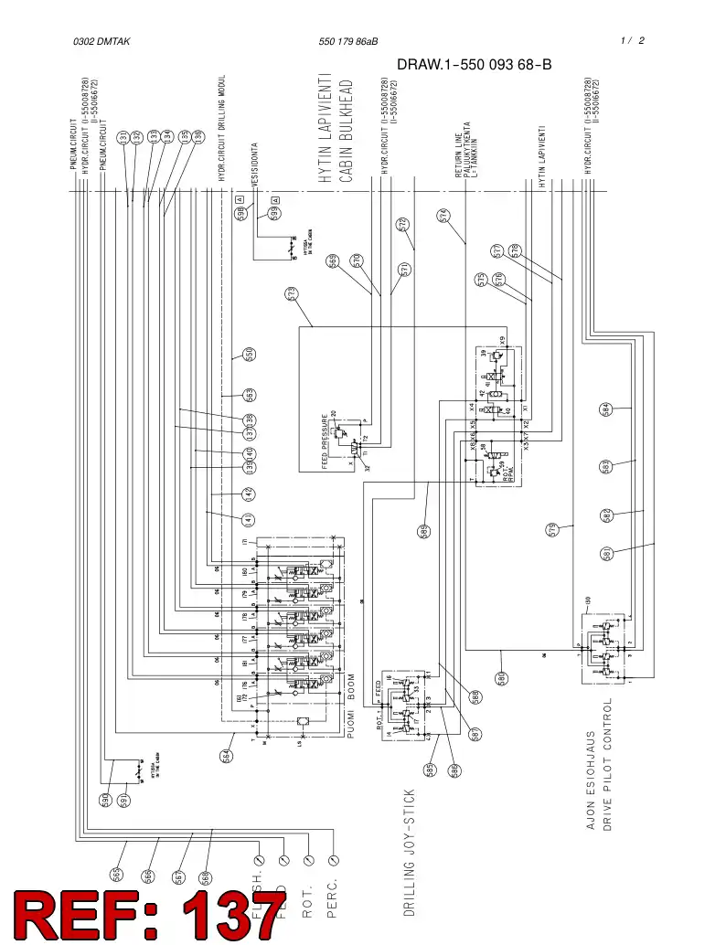 59186499 591 864 99 HOSE ASSY - Sandvik Technical Drawing