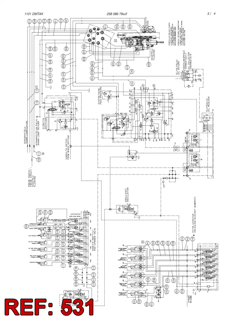 59187097 591 870 97 HOSE ASSY - Sandvik Technical Drawing