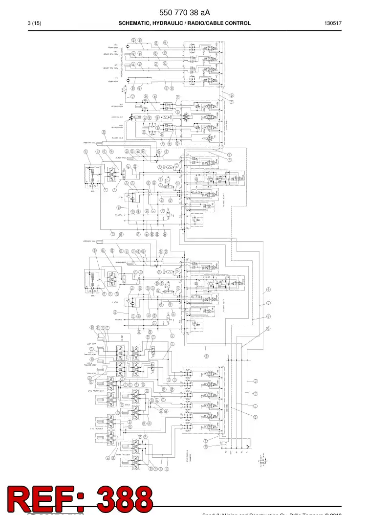59187097a 591 870 97a HOSE ASSY - Sandvik Technical Drawing