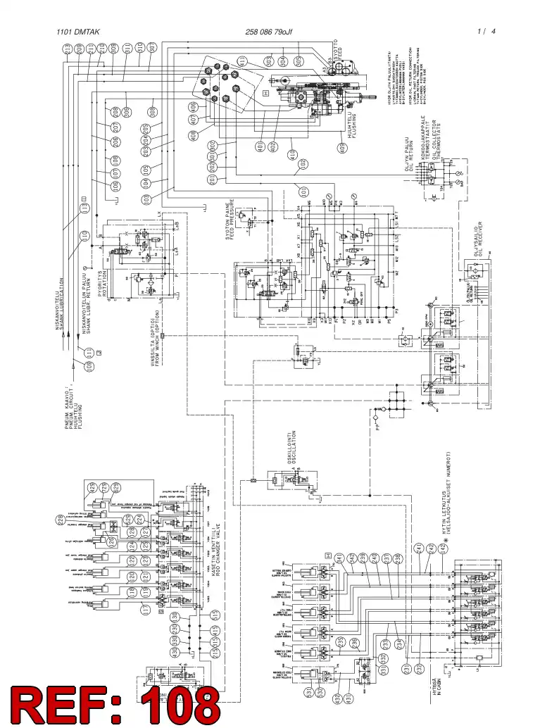 59187136 591 871 36 HOSE ASSY - Sandvik Technical Drawing