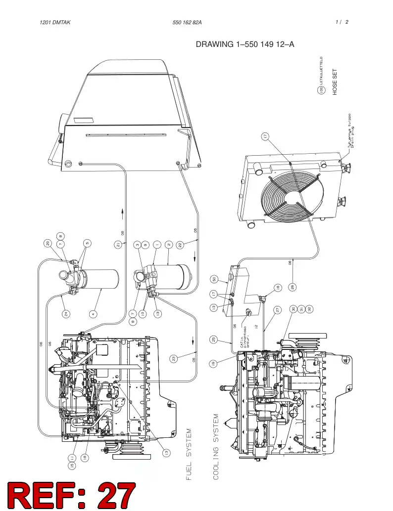 59187331 591 873 31 HOSE ASSY - Sandvik Technical Drawing