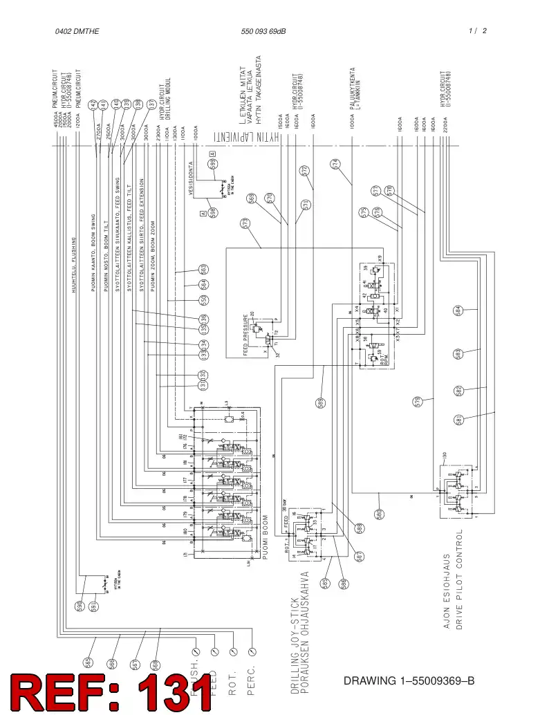 59187656 591 876 56 HOSE ASSY - Sandvik Technical Drawing