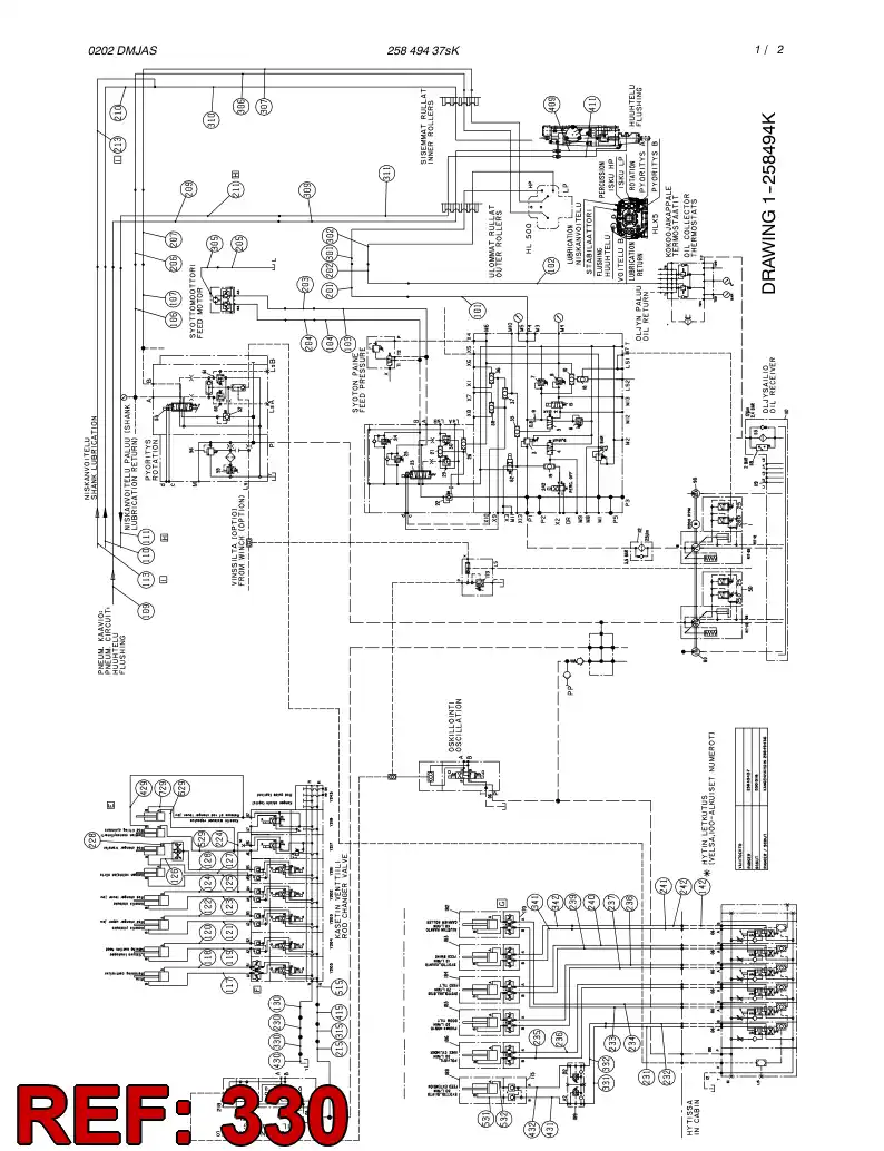 59187695 591 876 95 HOSE ASSY - Sandvik Technical Drawing