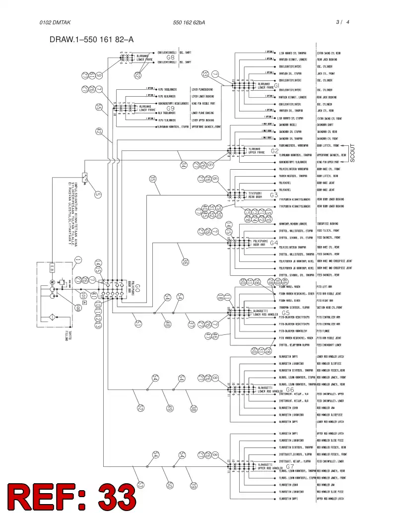 59188748 591 887 48 GREASING HOSE - Sandvik Technical Drawing