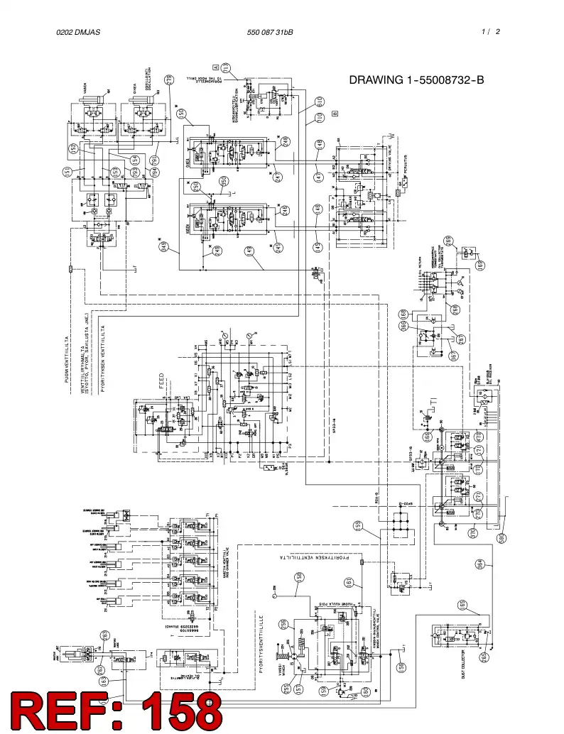 59189164 591 891 64 HOSE ASSY - Sandvik Technical Drawing